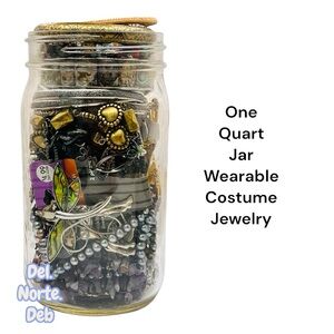 Gold and Silver Costume Jewelry Jar Tic Tock YouTube Reseller Mystery Mix